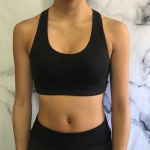 Black Criss Cross Sports Bra